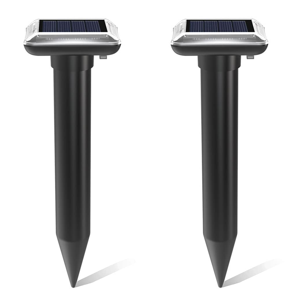 HASTHIP 2Pcs Solar Rat Repellent for Lawn Garden Outdoor, Waterproof Ultrasonic Pest Repeller Lizard Repellent Snake Repellent for Get Rid of Mole, Gopher, Snakes, Vole and Other Underground Pests HASTHIP 2Pcs Solar Rat Repellent for Lawn Garden Outdoor, Waterproof Ultrasonic Pest Repeller Lizard Repellent Snake Repellent for Get Rid of Mole, Gopher, Snakes, Vole and Other Underground Pests